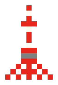 Pixel Sword - gray - Transparent Background PNG