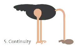 Ostrich and Mouse - humor - PNG