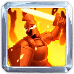 Flaming Knight - shield - Lossless PNG