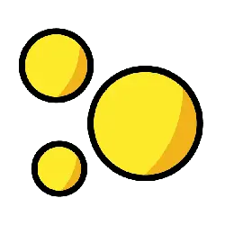 Three Yellow Circles - simple - No Background PNG