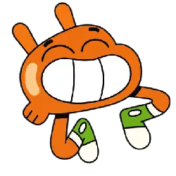 Gumball - happy - PNG