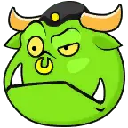 Green Bull Monster - monster - No Watermark PNG