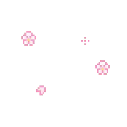 Pixel Cherry Blossoms - pixel art - Lossless PNG