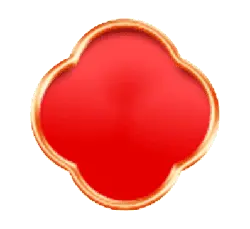 Red Four Leaf Clover Badge - badge - Free PNG