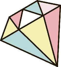 Colored Diamond - polygon - Free Download PNG