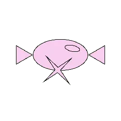 Pink Candy Fish - pattern - High Resolution PNG