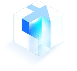 Cube - gray - blue - PNG