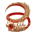 Dragon Pattern - red - artistic - Free PNG