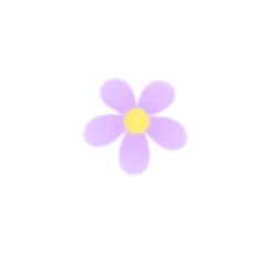 Purple Flower - simple - purple - PNG Images