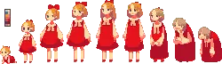 Red-Dressed Little Girl - little girl - High Resolution PNG
