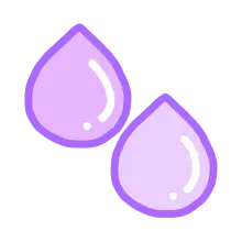 Purple Water Drops - purple - PNG Images