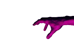 Purple Glowing Hand - purple - Lossless PNG