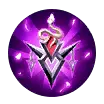 Purple Crystal Badge - mystical - Free PNG