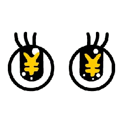 Yellow Moon - simple - High Resolution PNG