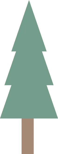 Christmas Tree - brown - green - No Watermark PNG