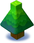 Green Tree Stump - game element - High Resolution PNG