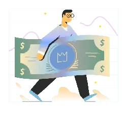 Man with Glasses - dollar - PNG
