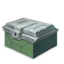 Treasure Chest - green - lock - Transparent Background PNG