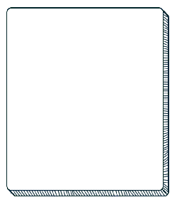 Blue Border Rectangle - line - Transparent Layer PNG