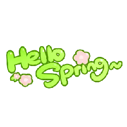Hello Spring - pink - Lossless PNG