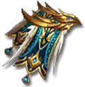Eagle-shaped Ornament - gold - High Resolution PNG