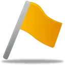 Yellow Flag - warning - No Background PNG