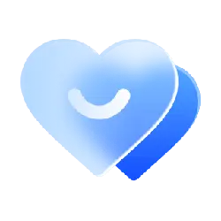 Heart Emoji - blue - Transparent Background PNG