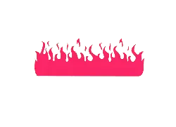 Pink Flame Pattern - pattern - Transparent Layer PNG