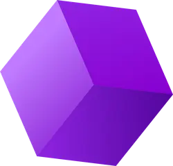 Purple Cube - gradient - PNG Images