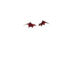 Red Bat Wings - red - Transparent Background PNG