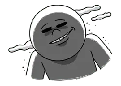 Smiling Character - simple - Transparent Layer PNG