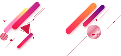 Colorful Geometric Shapes - design - PNG
