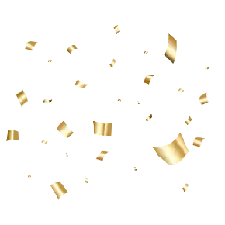 Gold Confetti - Curated PNG
