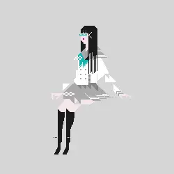 Pixel Art Girl - fashion - Lossless PNG