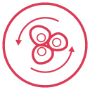 Three Ring Logo - cycle - Transparent Background PNG