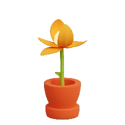 Potted Flower - plant - PNG Images