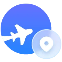 Airplane Location Icon - map - Free Download PNG