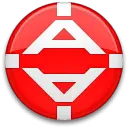 Red Circular Logo - red - Transparent Background PNG