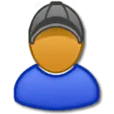 Cartoon Character with Hat - orange - hat - High Resolution PNG