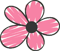 Pink Flower - pattern - High Quality PNG