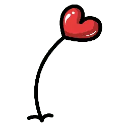 Red Heart Emoji - simple - Lossless PNG