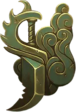 Gold Sword Emblem - decorative - High Resolution PNG