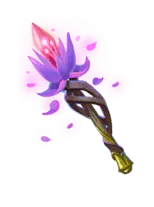 Purple Lotus Staff - lotus - Free PNG