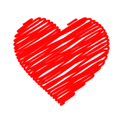 Red Heart Shape Pattern - Highly Rated PNG