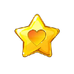 Heart Star - yellow - Free PNG
