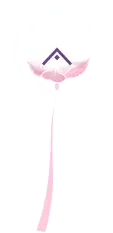 Lotus Lantern - glowing - Transparent Background PNG