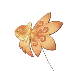 Goldfish Kite - traditional - No Background PNG