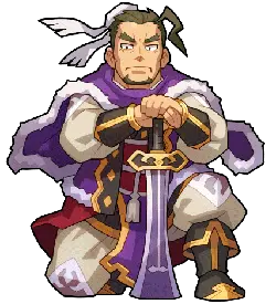 Purple Robe Swordsman - sword - warrior - Free PNG