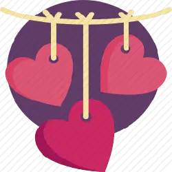 Heart Hanging Decoration - gift - Free Download PNG