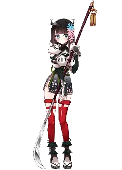 Girl with Staff - rpg - Lossless PNG